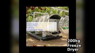 مجفف تجميد صناعي 200 كجم للبيع