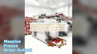 مجفف التجميد الصناعي 100 كجم دفعة