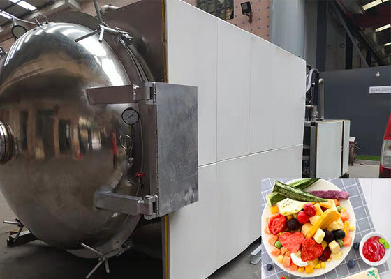 OEM ODM طعام الفراغ مجفف التجميد PLC التحكم 500kg / دفعة