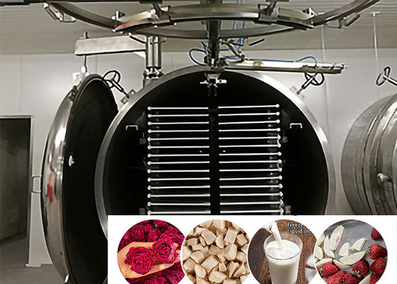 توفير الطاقة أداة تجارية كبيرة مجفف التجميد 200 كجم / دفعة