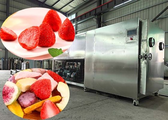 100 كجم / دفعة آلة تجفيف التجميد مع تحكم PLC