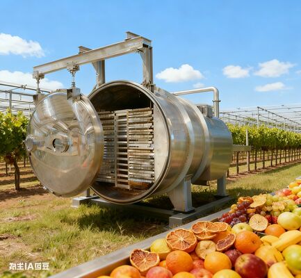 قم بتوسيع نطاق الحفاظ على طعامك. جهاز تجميد التجفيف الكبير لدينا يضمن جودة تجارية عالية، وسرعة عالية، واحتفاظ ممتازة بالمغذيات