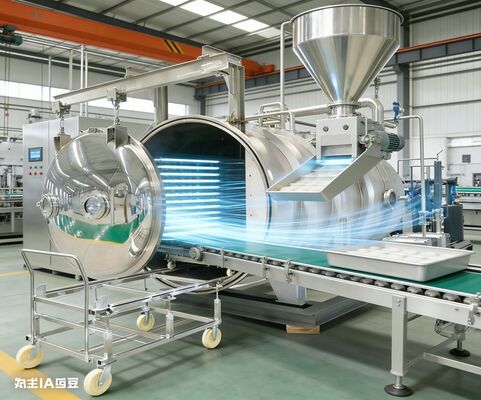 مجفف تجميد صناعي، سعة 200 كجم. يعالج المكونات السائبة والأدوية والأطعمة الفاخرة بكفاءة