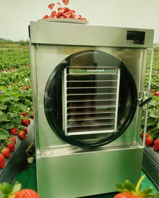 التحكم بـ PLC 10Kg مجفف التجميد المنزلي -50C إلى 50C نطاق درجة الحرارة