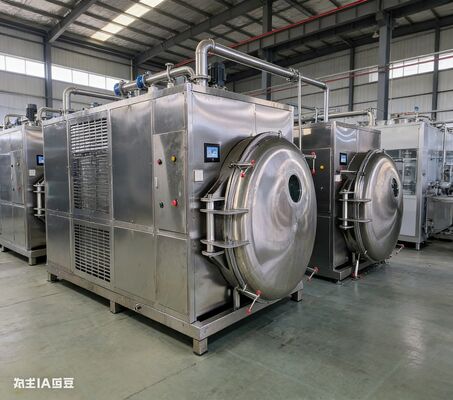 زيادة الإنتاج، وتعظيم الأرباح! | مجفف تجميد صناعي سعة 200 كجم مع تحكم PLC متقدم ونظام الصرف الصحي CIP وتشغيل متواصل للخدمة الشاقة على مدار الساعة طوال أيام الأسبوع