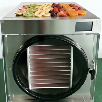 دورة تجميد جاف 24 إلى 30 ساعة مجفف تجميد منزلي مع نطاق درجة الحرارة من -50 إلى +90 درجة مئوية ومستوى الضوضاء أقل من 50 ديسيبل