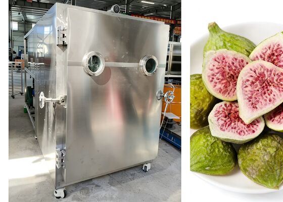 التوتر 380V 50HZ 3PH مجفف التجميد الفراغ الغذائي مع الصف الغذائي 304 الفولاذ المقاوم للصدأ مصممة للحفاظ على طازجة الطعام