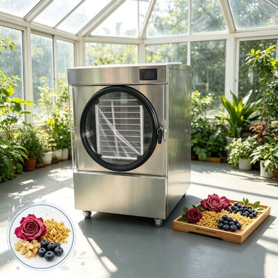 3600W المنزلية مجفف التجميد باستخدام نظام التبريد دانفوس ضاغط مثالية للحفاظ على الطعام في المنزل والقيمة الغذائية