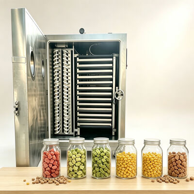 Vacuum Degree ≤10Pa Food Vacuum Freeze Dryer 100kg batch Capacity Designed for Freeze Drying